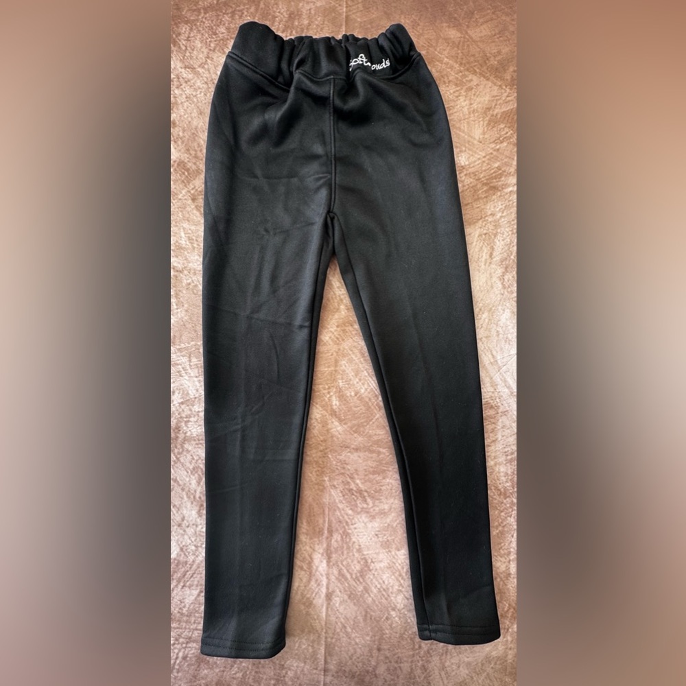 Zebina Soft Clouds Kids Youth Fleece Lined Joggers Elastic size 2 NWOT